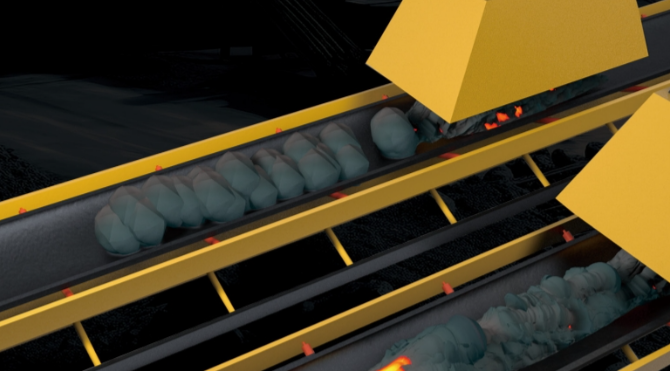 Burning resistant conveyor belt