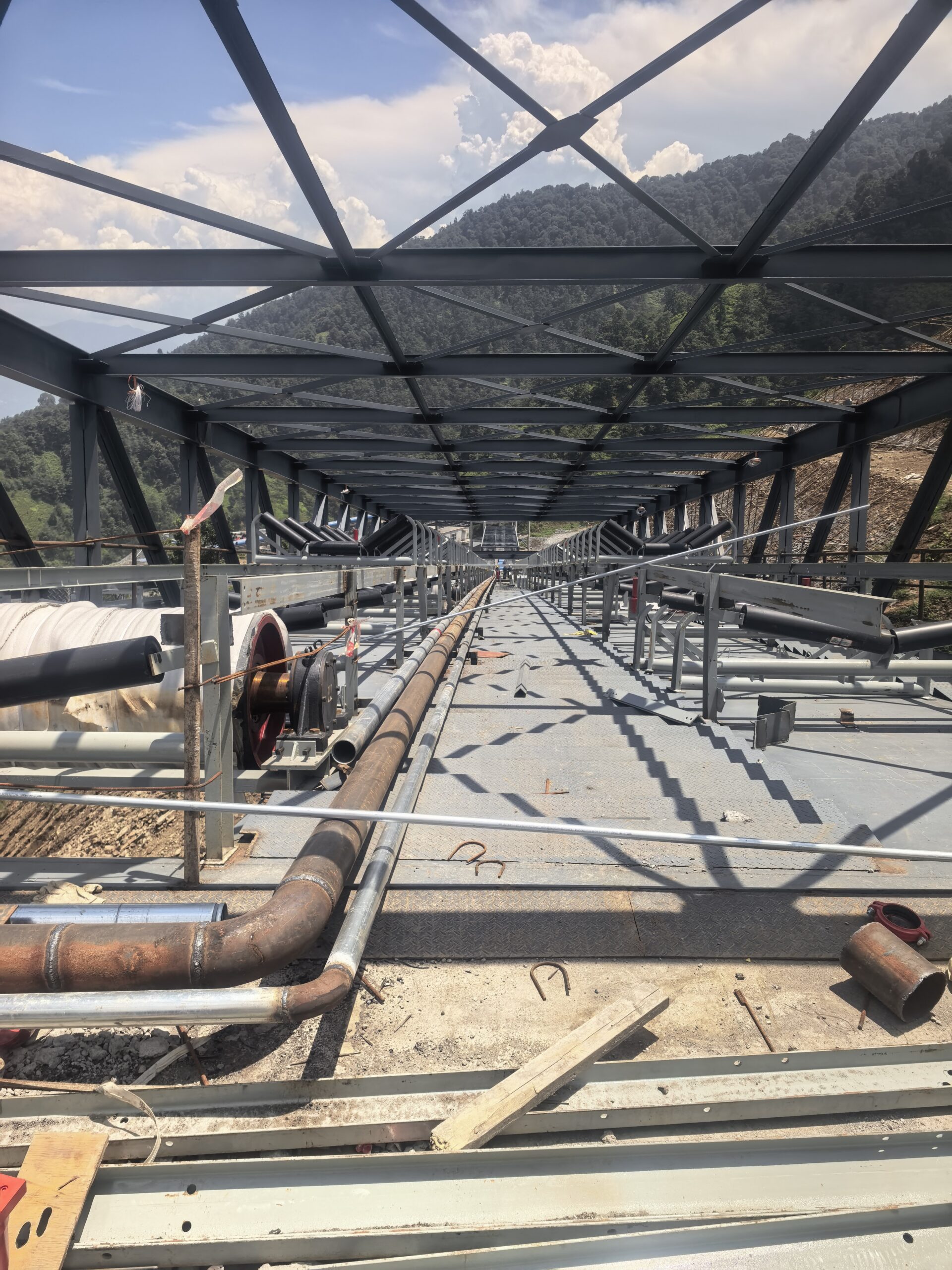 Coal mining conveying site