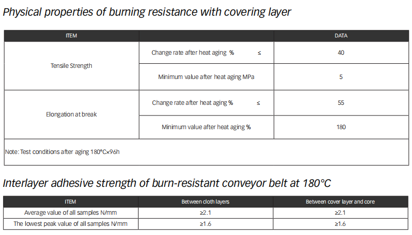 Burning Resistant Conveyor Belt